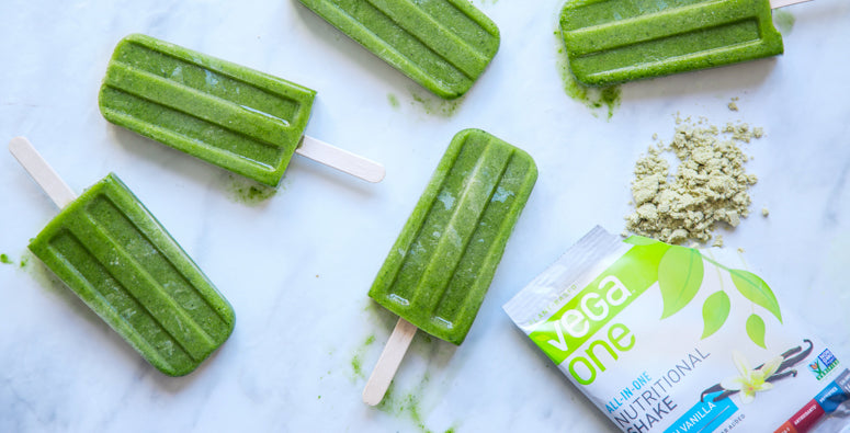 Green Protein Smoothie Popsicles