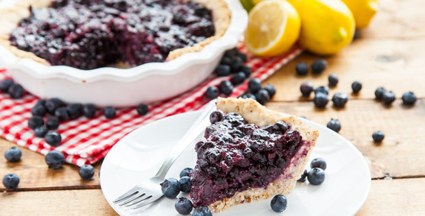 Vegan, Gluten-Free Blueberry Pie