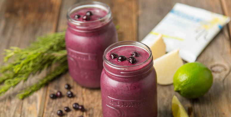 Lime Blueberry Smoothie